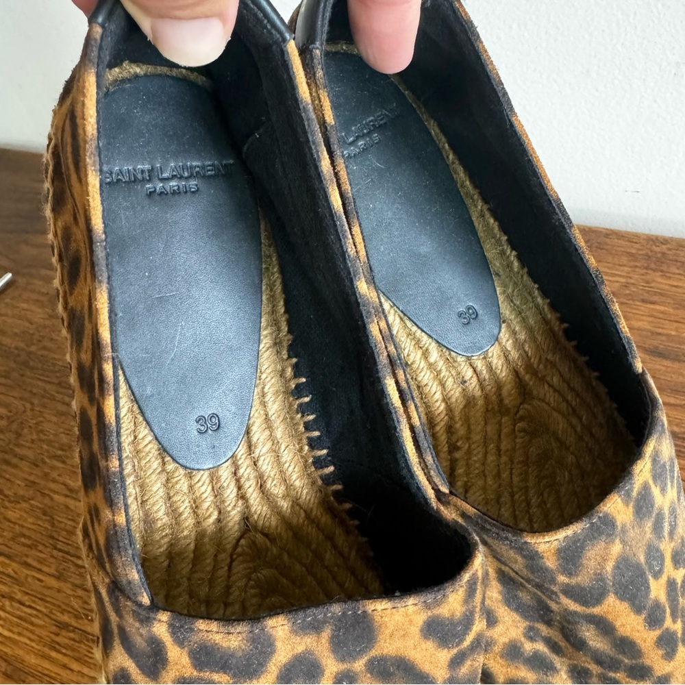 Saint Laurent Leopard Print Espadrilles - Picture 5 of 13